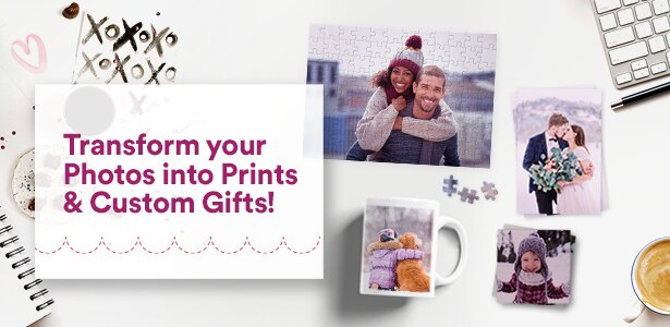 Transform your Photos into Prints & Custom Gifts!